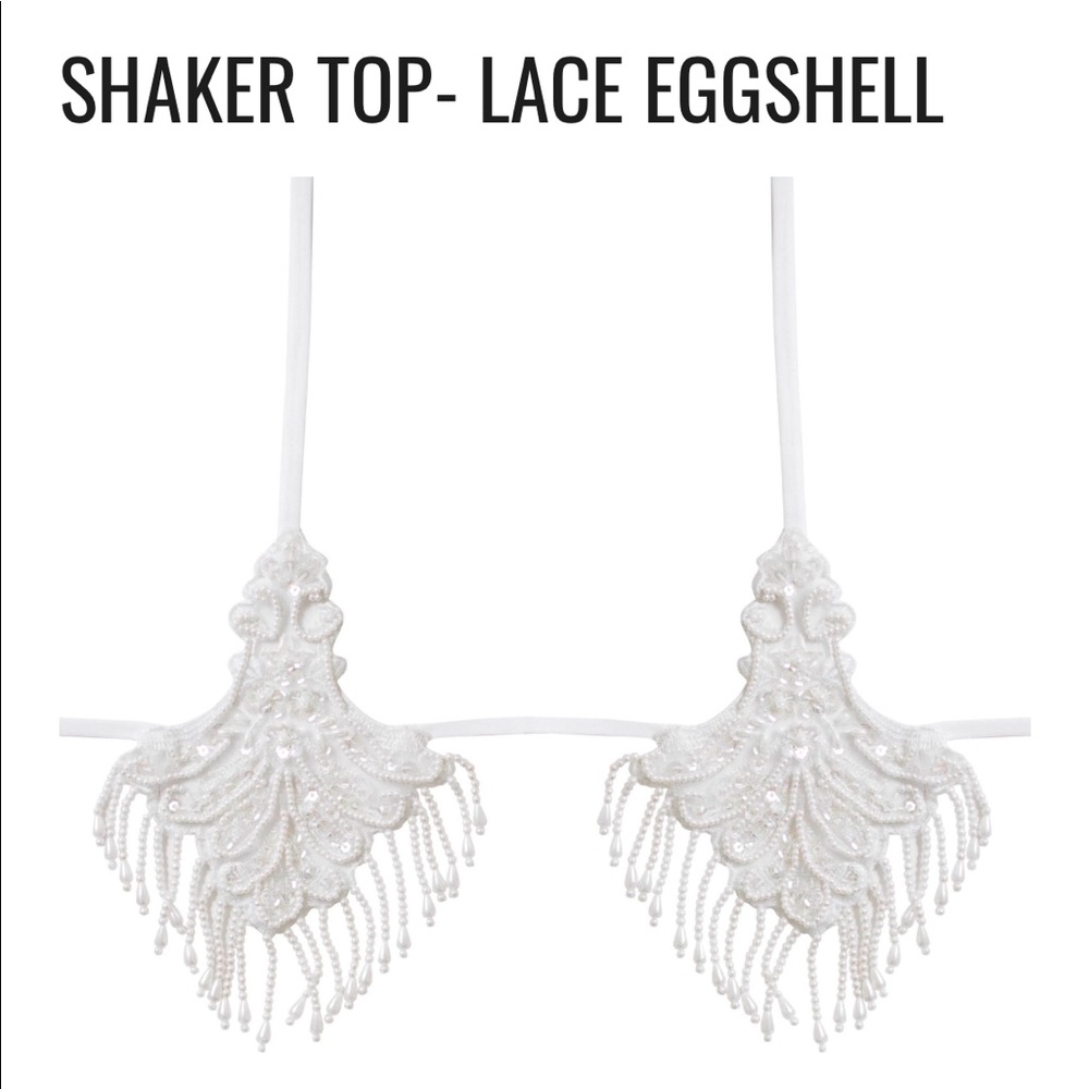 Shaker top - eggshell bglittz
